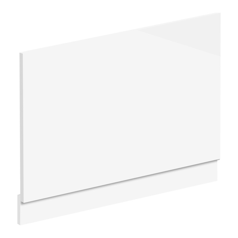 800mm Waterproof PVC Bath Panel + Plinth - White Gloss
