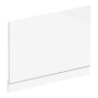 800mm Waterproof PVC Bath Panel + Plinth - White Gloss