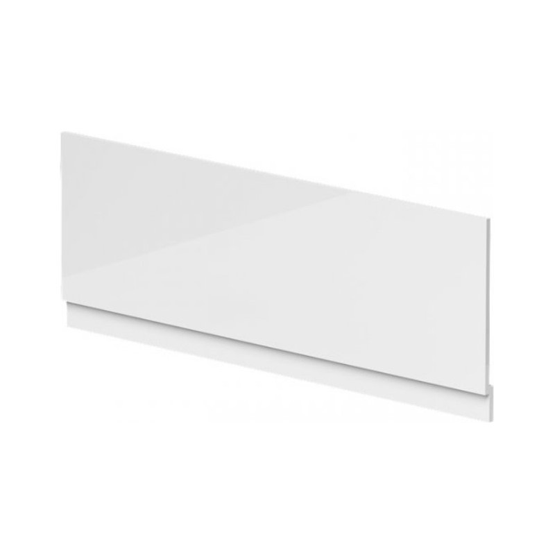 1800mm Waterproof PVC Bath Panel + Plinth - White Gloss