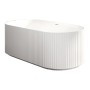 Flauto Freestanding Fluted Bath 1700x800mm - Matte White