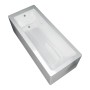 Plumb Essentials Portofino Single Ended Square Bath with Leg Set 1700x700mm - White