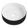 Orca Round Countertop Basin 400mm - Black/White