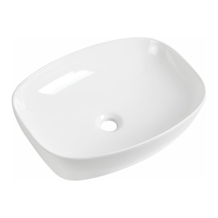 Lucca Curved Countertop Ceramic Basin 500x385mm - White