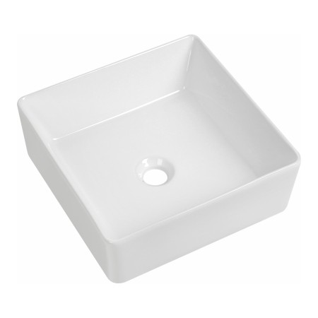 Parma Square Countertop Basin 390mm - Gloss White