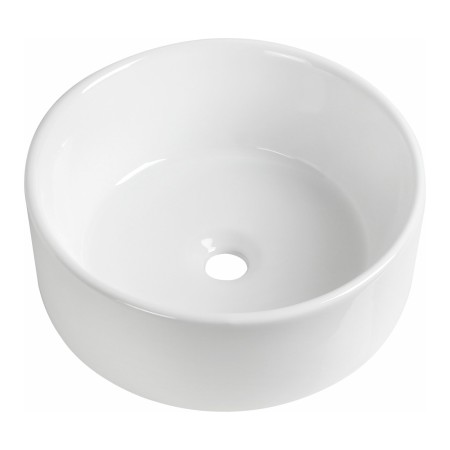 Rimini Round Countertop Basin 415mm - Gloss White