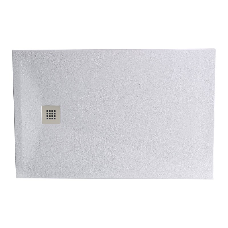 Slate Effect Shower Tray 1000x800mm Rectangle - White