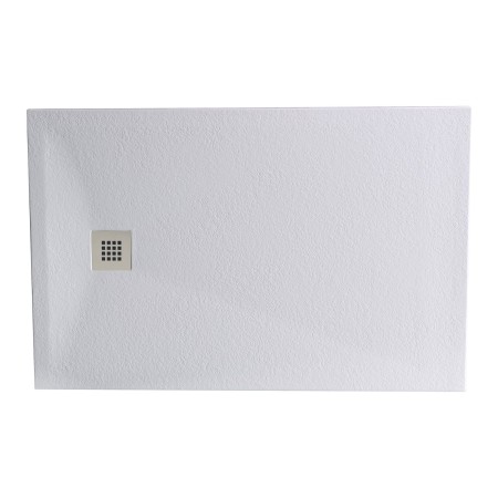 Slate Effect Shower Tray 1000x800mm Rectangle - White