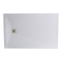 Slate Effect Shower Tray 1000x800mm Rectangle - White