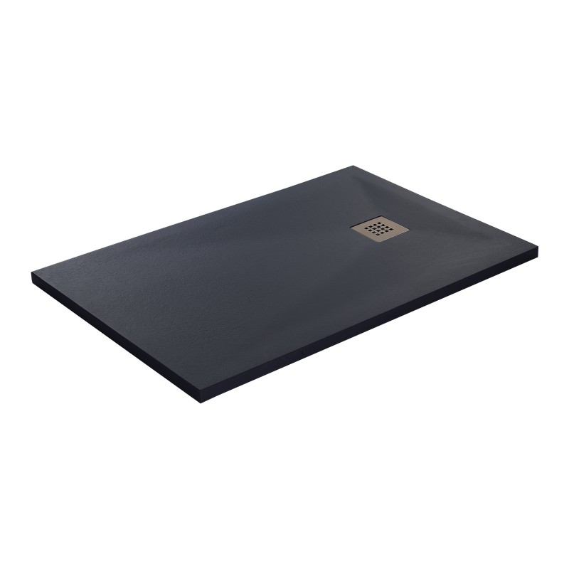Slate Effect Shower Tray 1000x800mm Rectangle - Grey