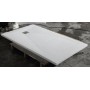 Slate Effect Shower Tray 1400x900mm Rectangle - White in a bathroom setting