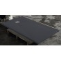 Slate Effect Shower Tray 1400x900mm Rectangle - Grey in a bathroom setting