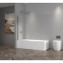 TI6 Bathscreen 780x1400mm, 6mm Glass - Chrome