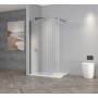 TI8 Wetroom Panel Fluted 900x1950mm with Profile Kit - Orca Black