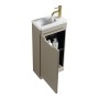 Acerra 400mm Cloakroom Vanity & Basin - Soft Coffee, another view (2)