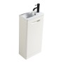 Acerra 400mm Cloakroom Vanity & Basin - Silk White, another view