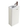 Acerra 400mm Cloakroom Vanity & Basin - Silk White, another view (2)