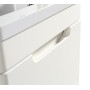 Acerra 400mm Cloakroom Vanity & Basin - Silk White in a bathroom setting