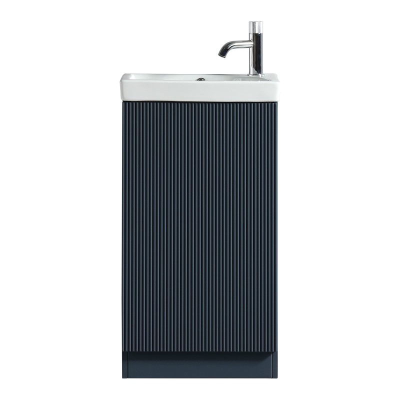 Flauto Mini 450mm Cloakroom Vanity & Basin - Midnight Shadow