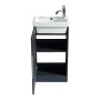 Flauto Mini 450mm Cloakroom Vanity & Basin - Midnight Shadow, another view