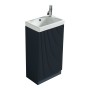 Flauto Mini 450mm Cloakroom Vanity & Basin - Midnight Shadow, another view (2)