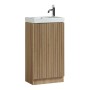 Flauto Mini 450mm Cloakroom Vanity & Basin - Country Oak