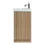 Flauto Mini 450mm Cloakroom Vanity & Basin - Country Oak, another view (2)