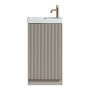 Flauto Mini 450mm Cloakroom Vanity & Basin - Soft Coffee