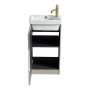 Flauto Mini 450mm Cloakroom Vanity & Basin - Soft Coffee, another view
