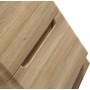 Monza 600mm Floor Standing Vanity Unit & Basin - Country Oak in a bathroom setting