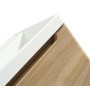 Monza 600mm Floor Standing Vanity Unit & Basin - Country Oak, close-up