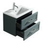 Bakewell 600mm Wall Hung Vanity & Basin - Smoked Sage, another view