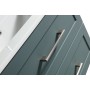 Bakewell 600mm Wall Hung Vanity & Basin - Smoked Sage in a bathroom setting (2)