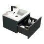 Flauto 600mm Wall Hung Vanity & Matte Basin - Smoked Sage, another view (2)