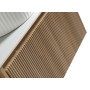 Flauto 800mm Wall Hung Vanity with Side Storage & Right Hand Sintered Stone Counter Top - Country Oak in a bathroom setting (2)
