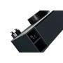 Flauto 800mm Wall Hung Vanity with Side Storage & Right Hand Sintered Stone Counter Top - Midnight Shadow, close-up