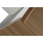 Flauto 600mm Wall Hung Vanity with Sintered Stone Counter Top - Country Oak in a bathroom setting
