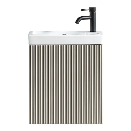 Flauto Mini 450mm Wall Hung Cloakroom Vanity & Basin - Soft Coffee