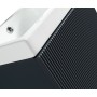 Flauto Mini 450mm Wall Hung Cloakroom Vanity & Basin - Midnight Shadow in a bathroom setting