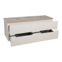Monza Plus 1200mm Fluted Wall Hung Double Vanity with Counter Top - Warm Oatmeal/Country Oak, another view (2)