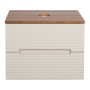 Monza Plus 600mm Fluted Wall Hung Vanity & Counter Top - Warm Oatmeal/Cali Walnut, another view (2)