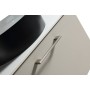 Piatta 600mm Wall Hung Vanity with Sintered Stone Counter Top - Soft Coffee in a bathroom setting