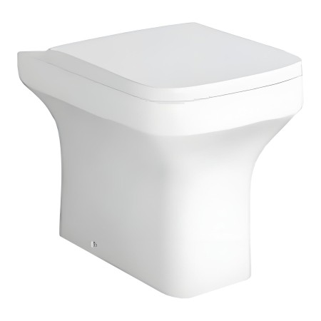 Savona Rimless Back to Wall Toilet, Seat & Fixings - White