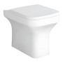 Savona Rimless Back to Wall Toilet, Seat & Fixings - White