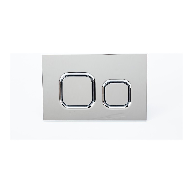 Square Flush Button Plate for 6222 - Chrome