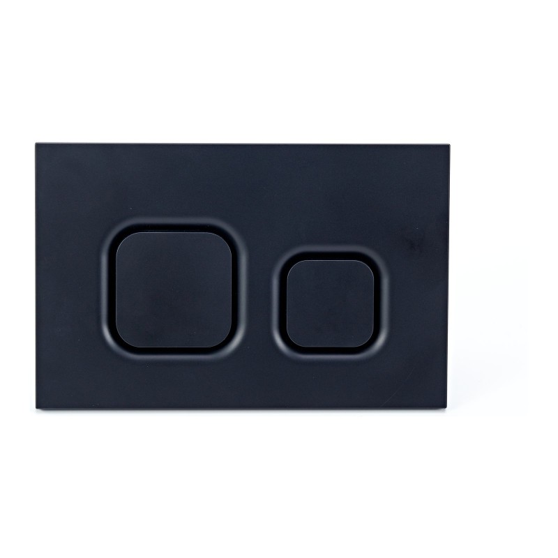 Square Flush Button Plate for 6222 - Black