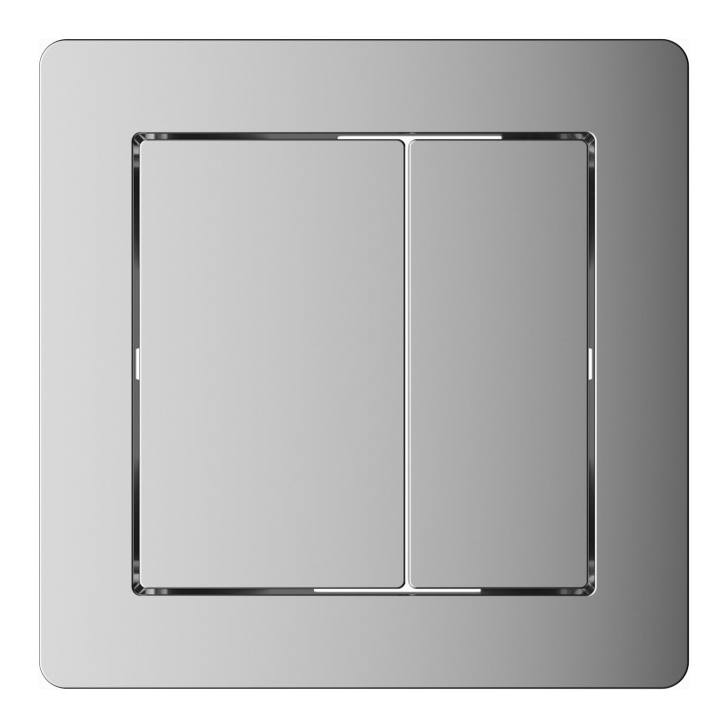 Square 78mm Button for 6201 - Chrome