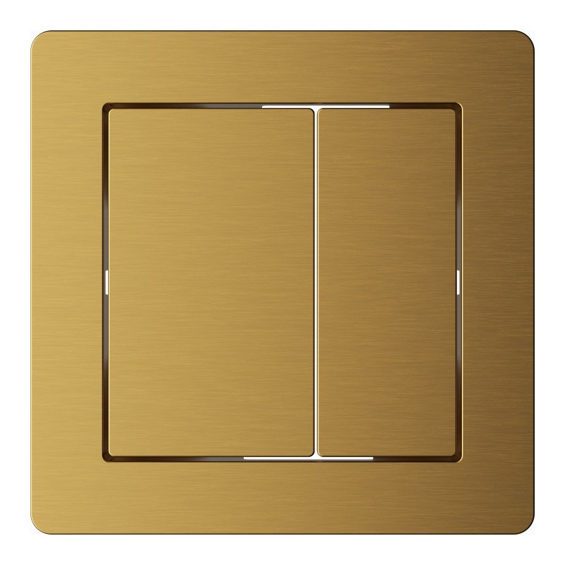 Square 78mm Button for 6201 - Brushed Brass