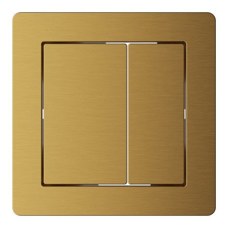 Square 78mm Button for 6201 - Brushed Brass