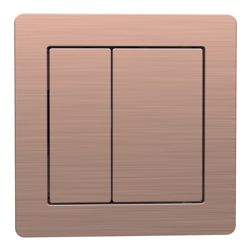 Square 78mm Button for Plumb Essentials Concealed Cistern - Brushed Bronze