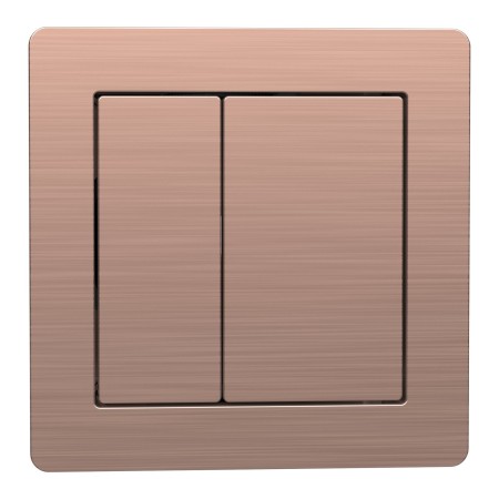 Square 78mm Button for Plumb Essentials Concealed Cistern - Brushed Bronze